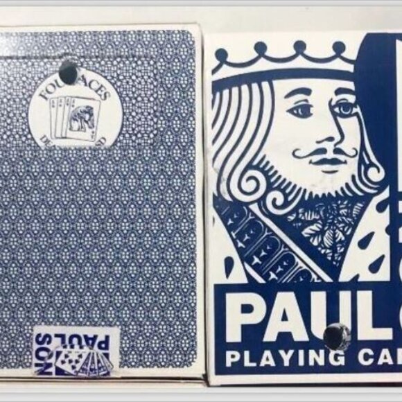 2 Four Aces Casino-retired 2005 Deadwood Gambling Cards-Paulson  Blue & Red - Picture 2 of 5